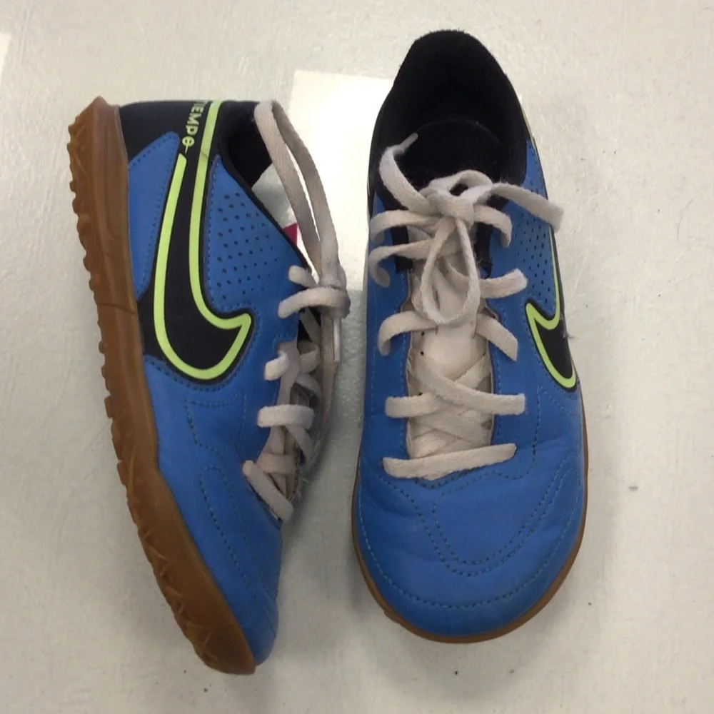 Nike Tiempo Kids Blue Athletic Sneakers unisex 12.5